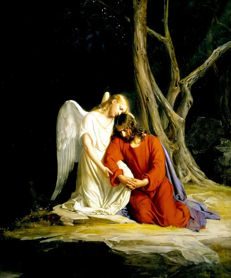 Modlitwa Jezusa w ogrojcu tajemnica rozanca swietego Carl Heinrich Bloch 18341890